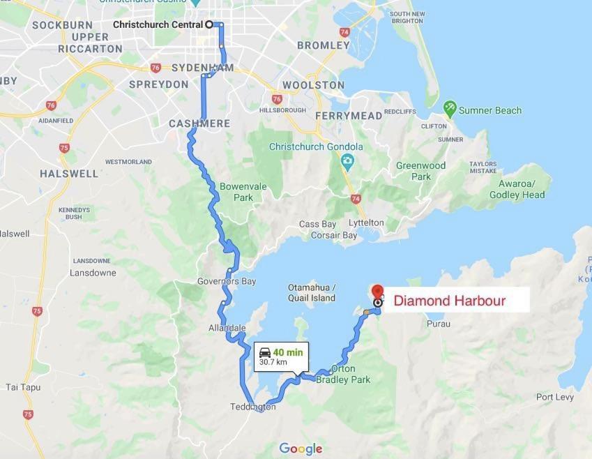 Willa Diamond Harbour Hidden Gem Christchurch Zewnętrze zdjęcie